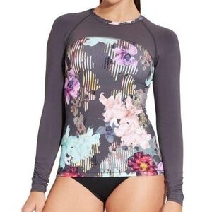 CALIA Women's Floral long Sleeves Athletic tshirt size S